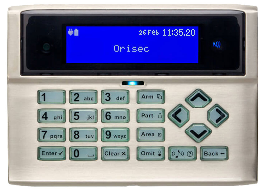 Orisec Ltd Keypad Range Wired and Wireless Professional Security
